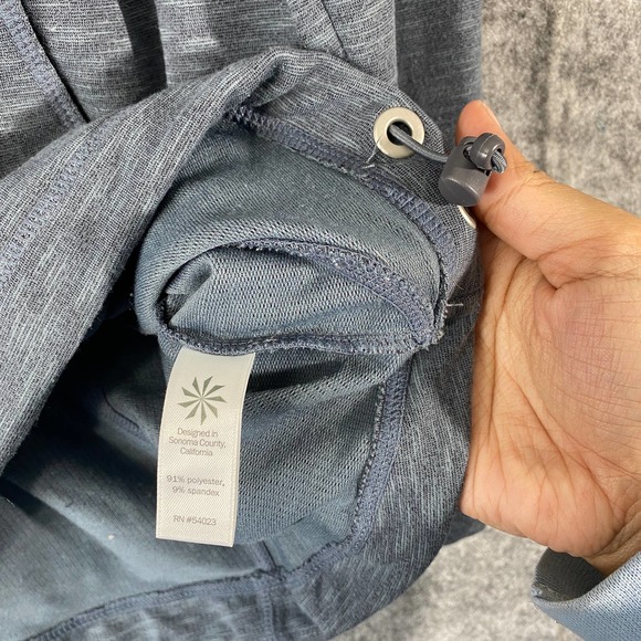 Athleta Sweatshirt Hoodie Small Blue Long Sleeve Pullover Knit - Picture 10 of 11